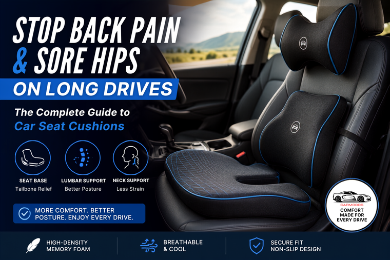 Car Seat Cushions for Long Drives: Tailbone & Hip Relief