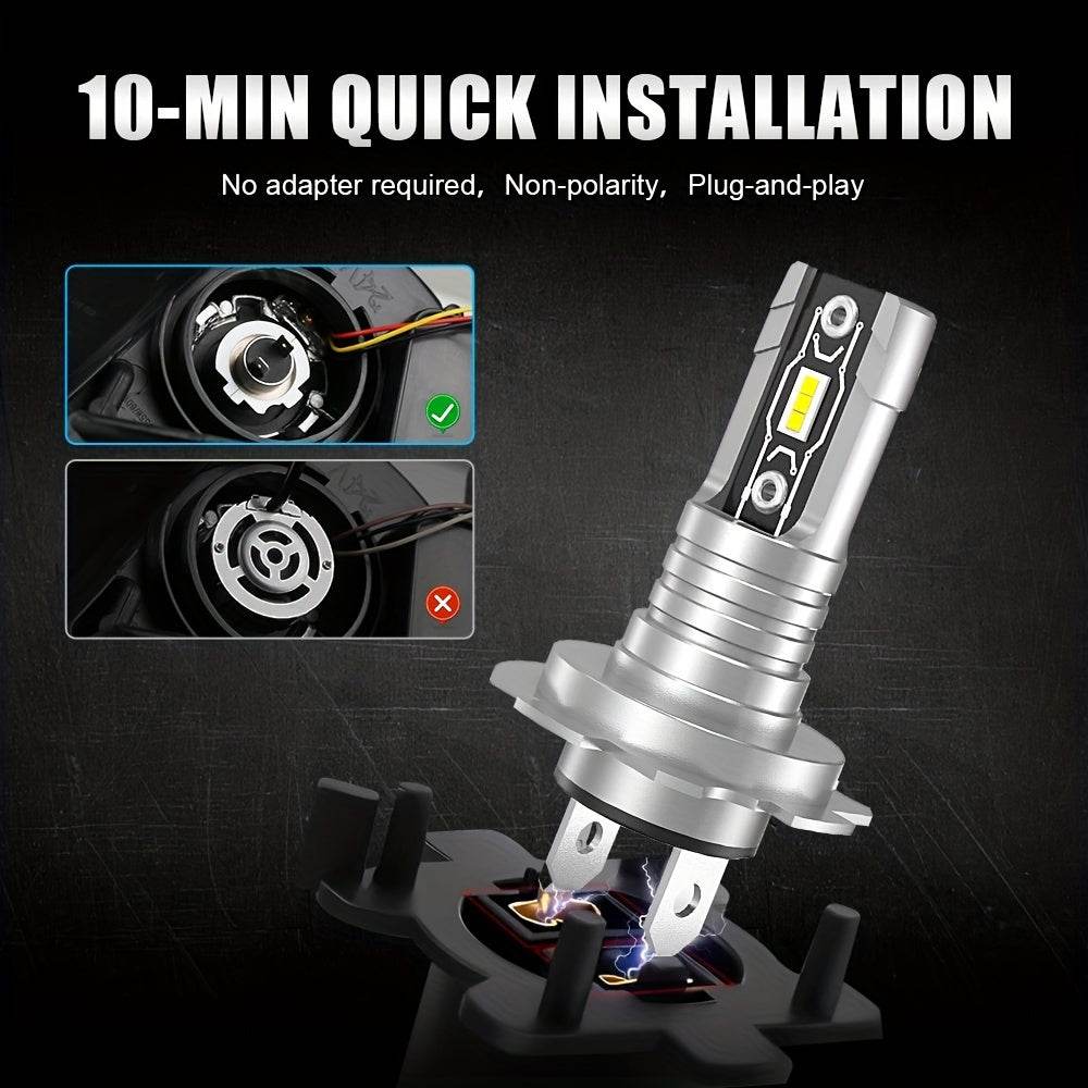 H7 LED Headlight Bulbs (Set of 2) -