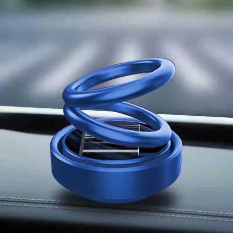 Solar Auto-Rotation Car Air Freshener - Blue