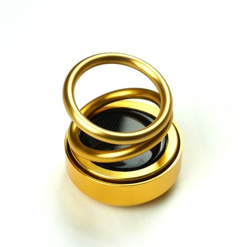 Solar Auto-Rotation Car Air Freshener - Gold