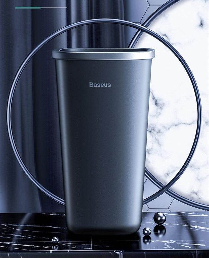 Dust-Free Car Trash Can – Mini Creative Trash Storage Box for Car & Desktop - White