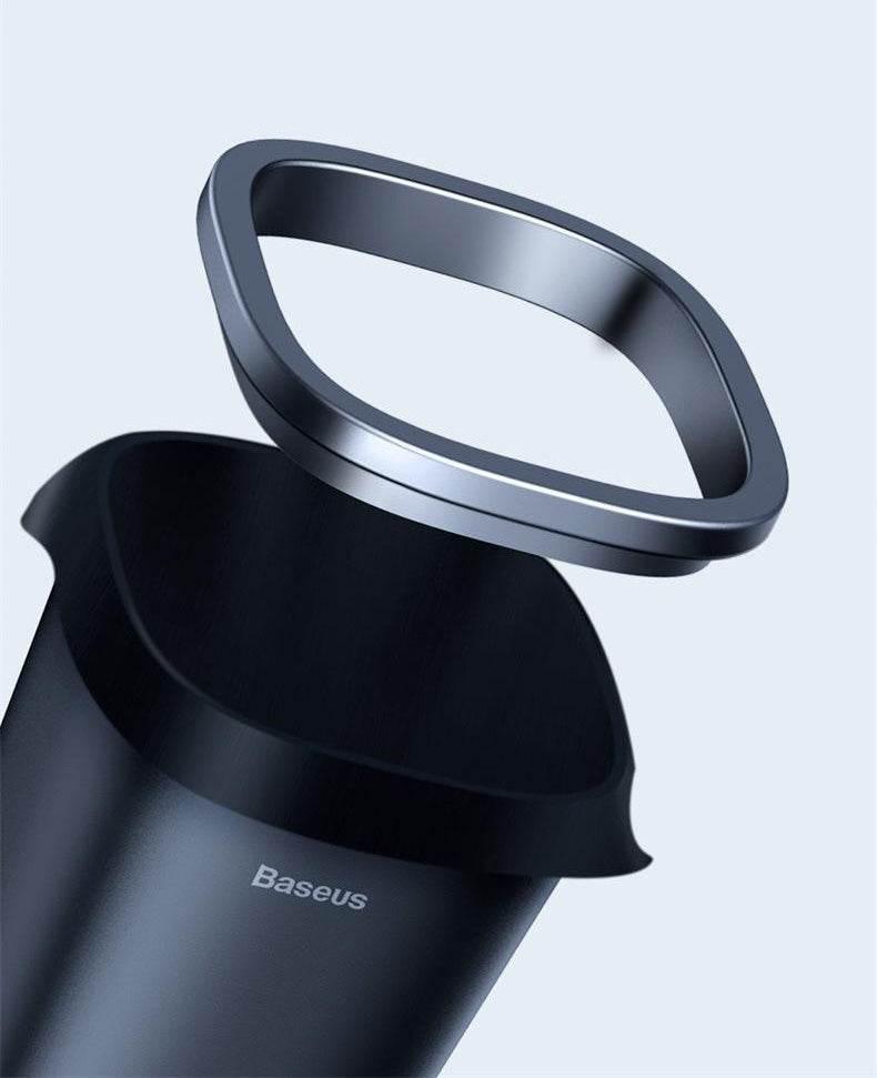 Dust-Free Car Trash Can – Mini Creative Trash Storage Box for Car & Desktop - White