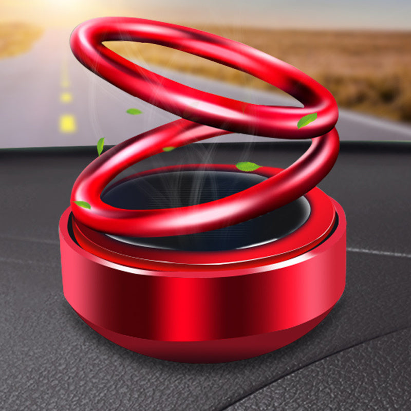Solar Auto-Rotation Car Air Freshener – Perfume Diffuser for Car Interior