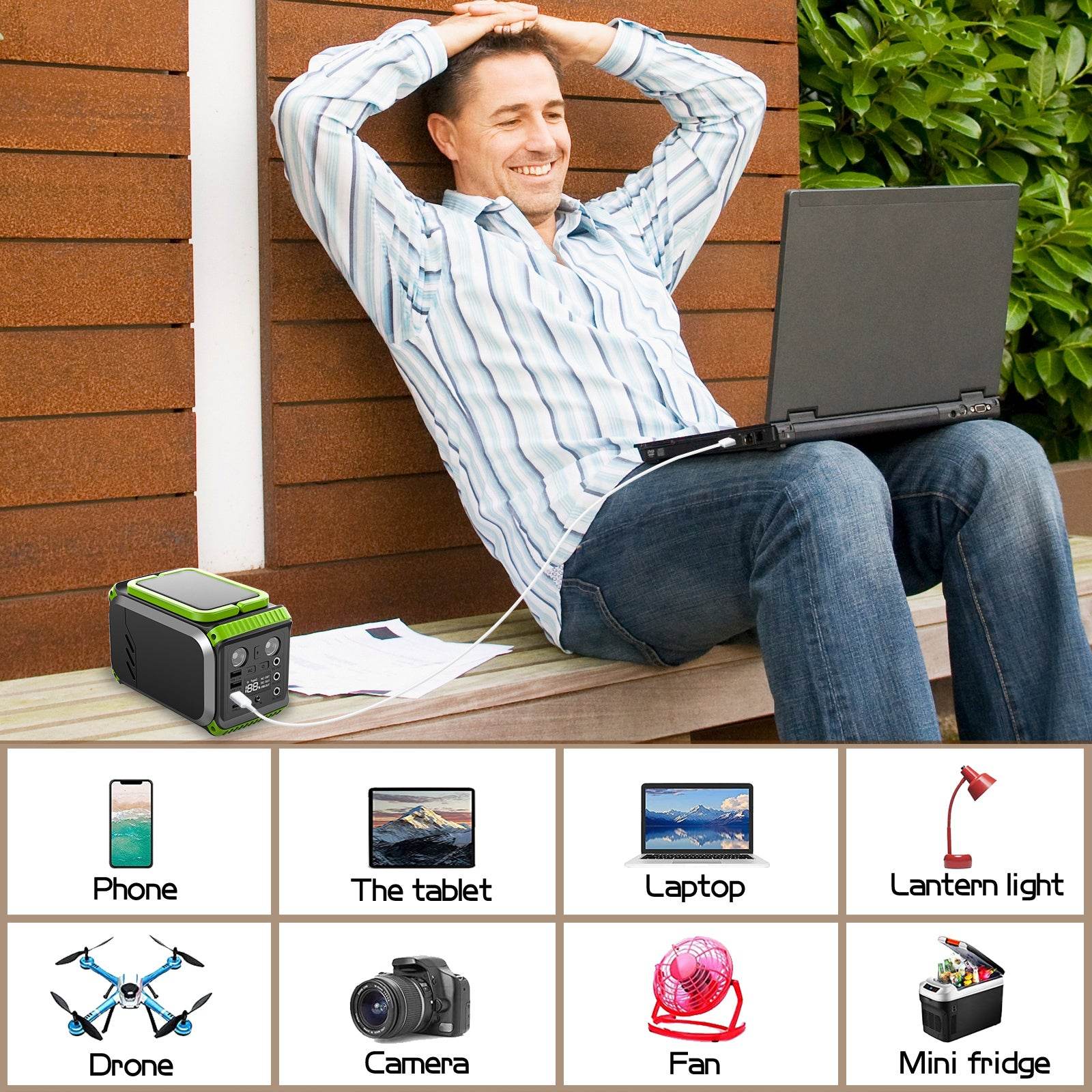 Solar Power Station 110V – 200W, 40000mAh -