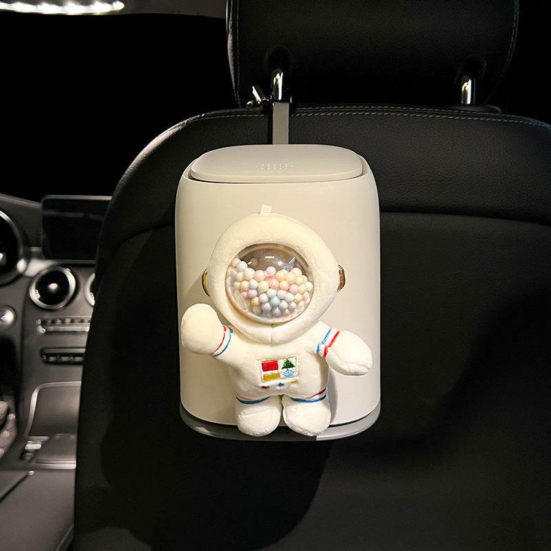 Cute Car Trash Can - Astronaut White
