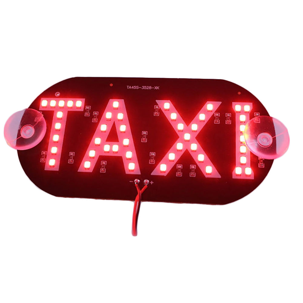 LED Taxi Car Light – Sign for Taxi Drivers - Red