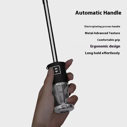 Ford Windproof Auto Folding Sunshade Umbrella - Black