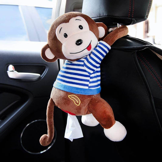 Monkey Car Tissue Box -