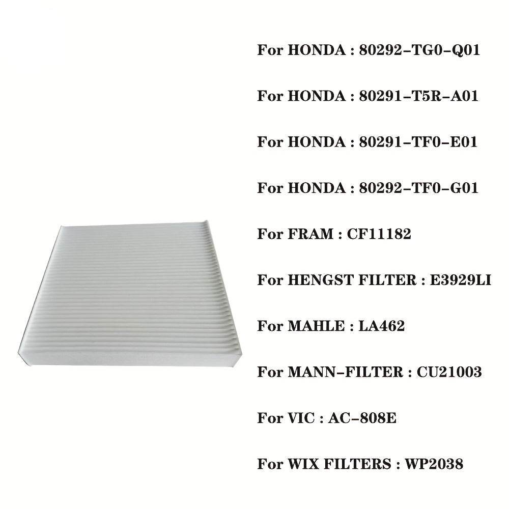 Honda Cabin Air Filter | City, Civic, Clarity, CR-V, CR-Z, Crosstour, e, Fit / Jazz, HR-V , Insight, Odyssey, Passport, Pilot, Ridgeline - 1