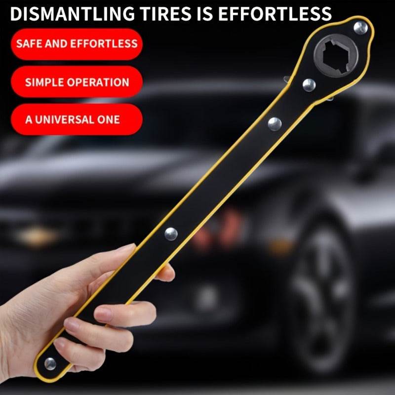 Tire Jack Wrench Heavy-Duty – 360° Rotating Handle Tool -
