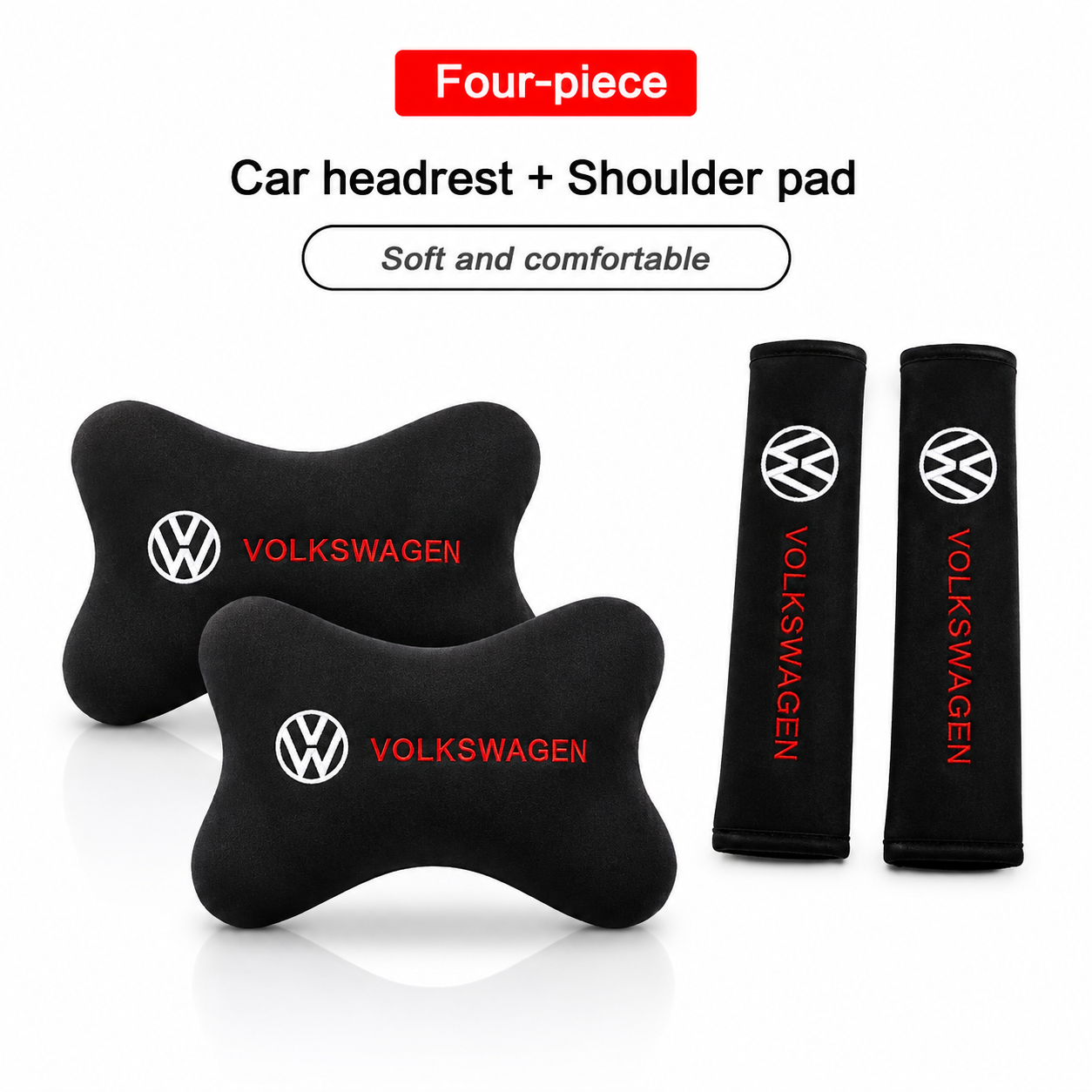 Volkswagen Neck Pillow and Seat Belt Pad