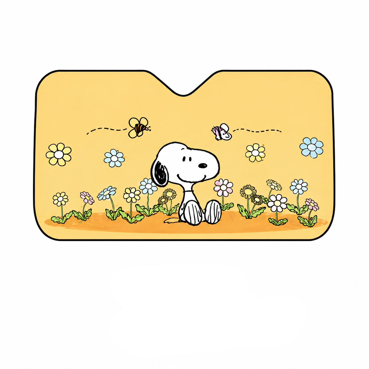 غطاء الزجاج الأمامي للسيارة Snoopy