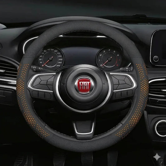 Fiat Breathable Leather Steering Wheel Cover