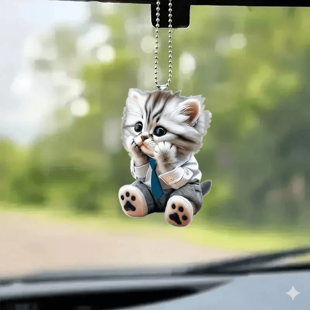 Cat Pendant – Car Hanging Ornament - D