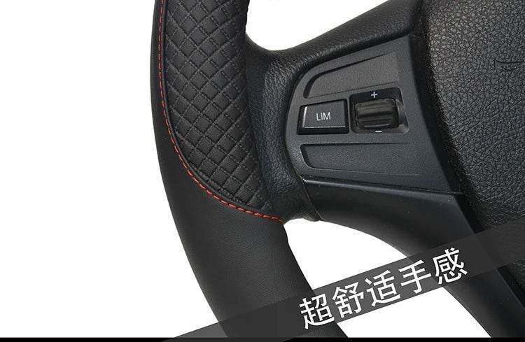 Changan Sports Microfiber Leather Steering Wheel Cover - A- Black