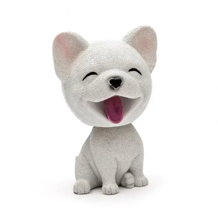 9cm Husky Teddy Pomeranian Car Shake Head Dog Ornaments Cute Nodding Decoration Gift For Car Interior Home Room Auto Accessories - Carmoods