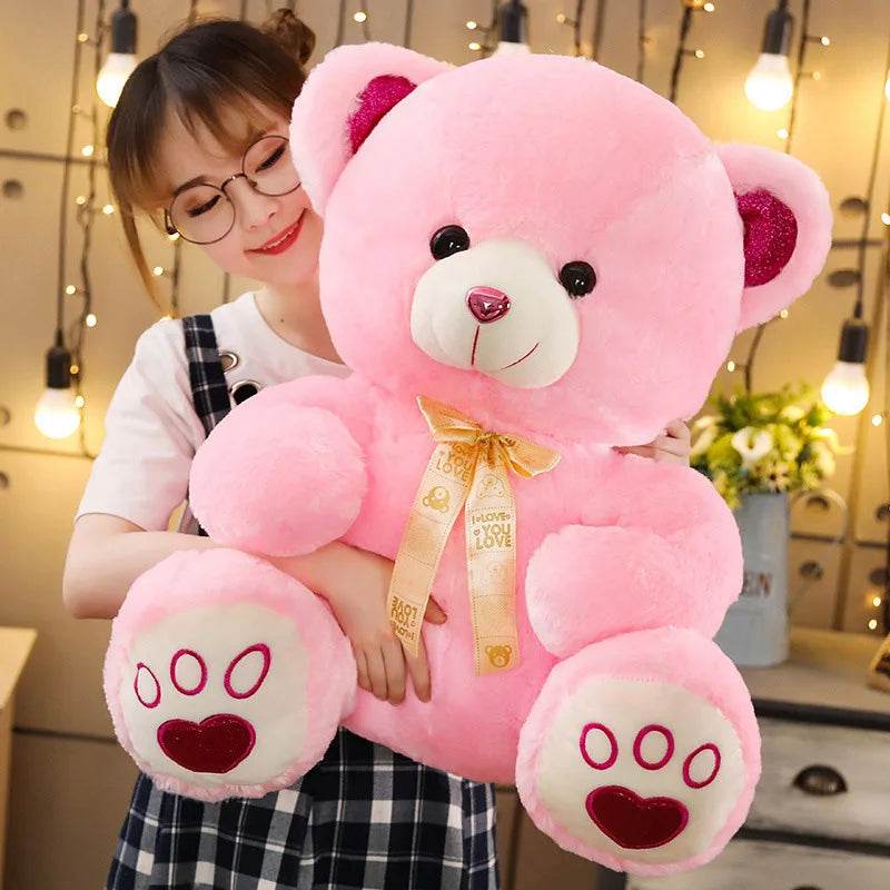 Teddy Bear Plush Toy – Cute Stuffed Animal Doll - White / 35cm