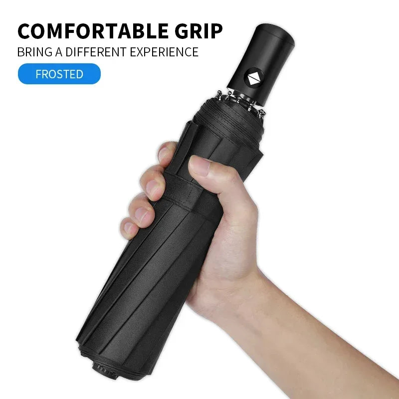 Mazda Automatic Foldable Car Umbrella | Portable Sun & Rain Cover -