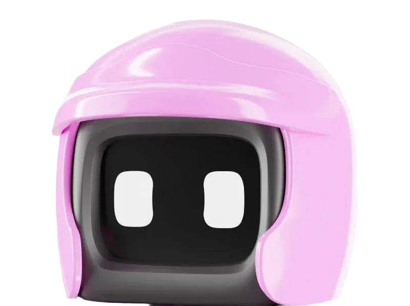 Poki Kawaii Q-Version Car Helmet Robot Toy - Pink