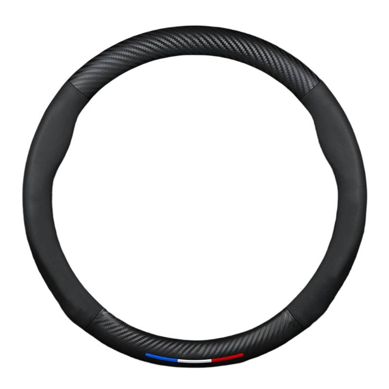 Honda Carbon Fiber Steering Wheel Cover - Black