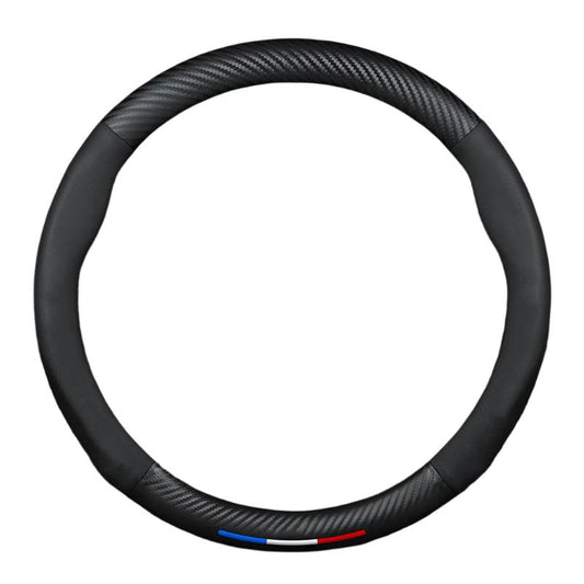 Honda Carbon Fiber Steering Wheel Cover - Black