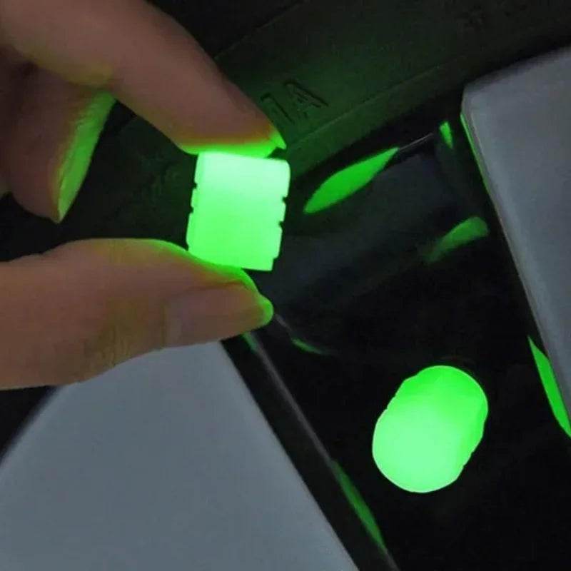 Tire Valves Cap Glow - Orange