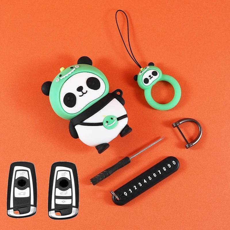 BMW Tiger & Panda Key Case Cover - B-Panda