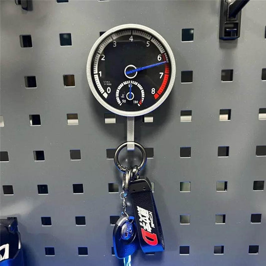 VW Golf R GTI Keychain – Tachometer Key Holder Pendant - Golf R