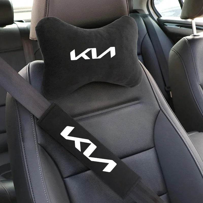 KIA Neck Pillow and Seat Belt Pad - 2Pcs Seat Belt Pad