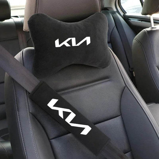 KIA Neck Pillow and Seat Belt Pad - 2Pcs Seat Belt Pad
