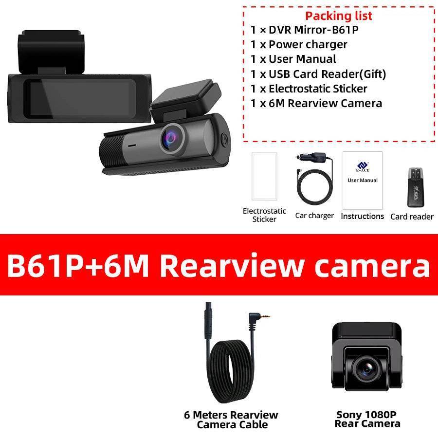 4K Mini Dash Cam With Rear Camera - B61P-6M RC / NONE