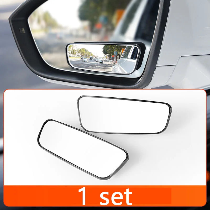 360° Adjustable Blind Spot Mirrors – 2-Piece Wide-Angle Car Mirrors
