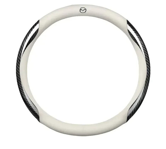 Mazda Carbon Fiber Leather Steering Wheel Cover