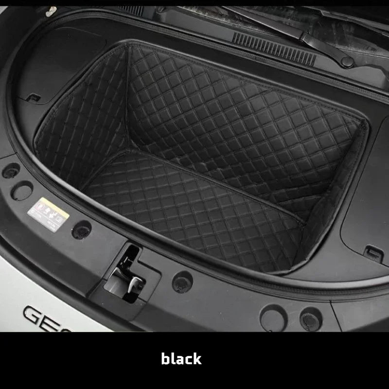 Geely EX2 Front Cargo Liner – Leather-Style Protection Mat - black