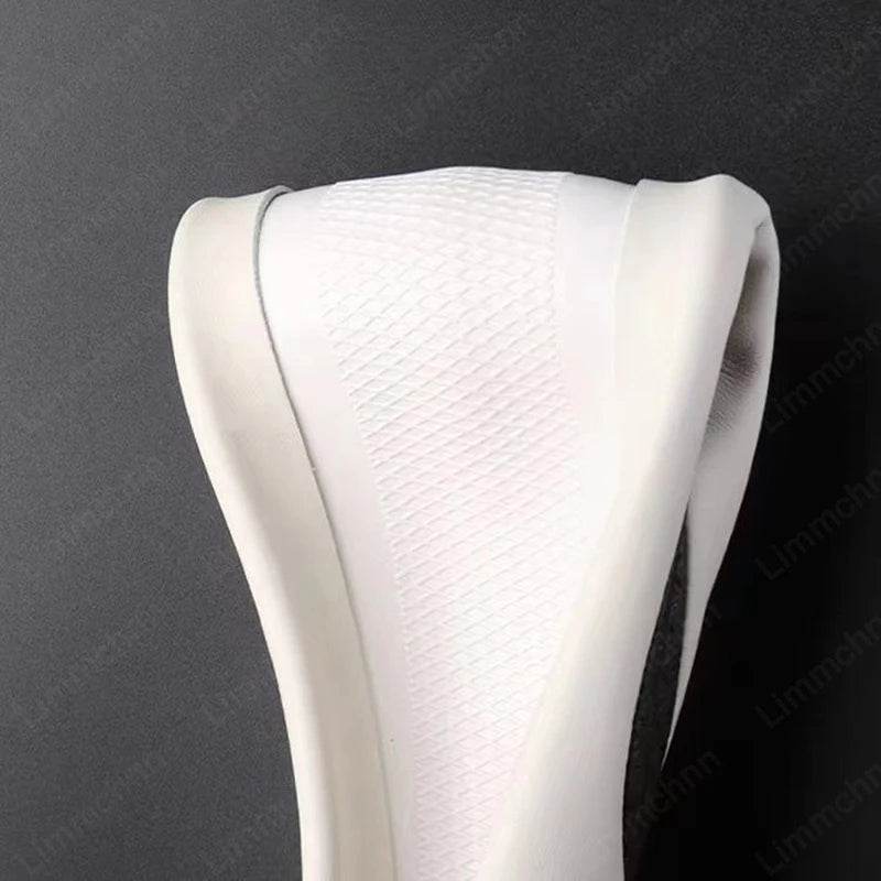 Mini Cooper Carbon Fiber Steering Wheel Cover - Carbon Fiber White