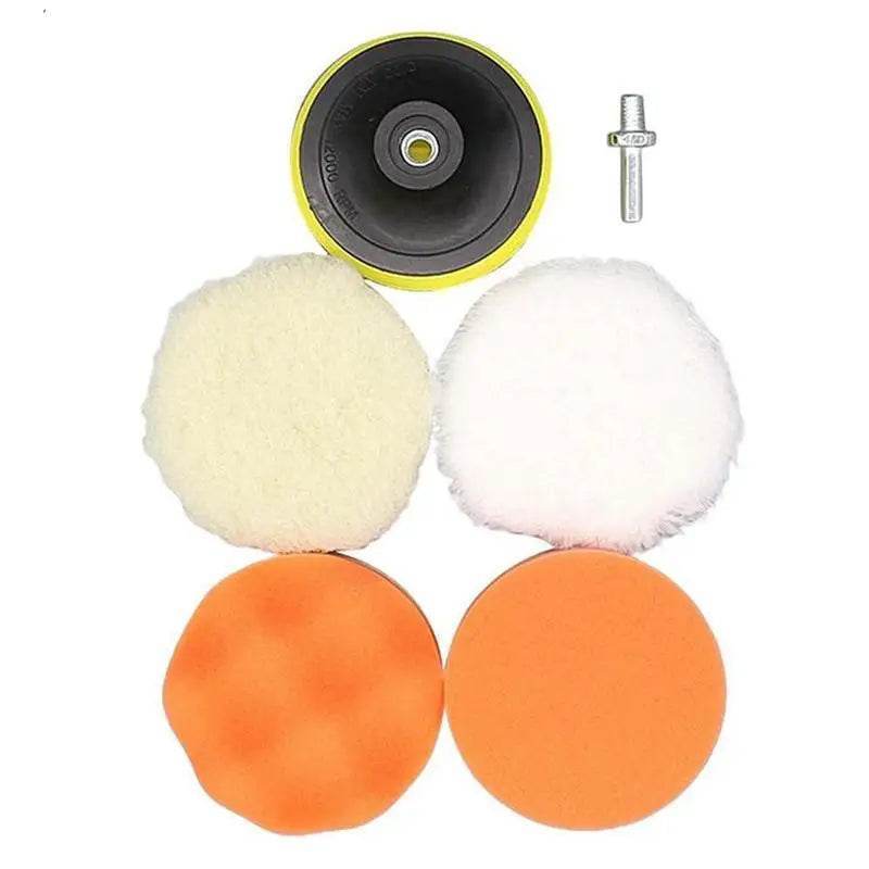 Car Polishing Wool Pad 3/4-Inch – M10/M14 Mount - 4inch Mix Set