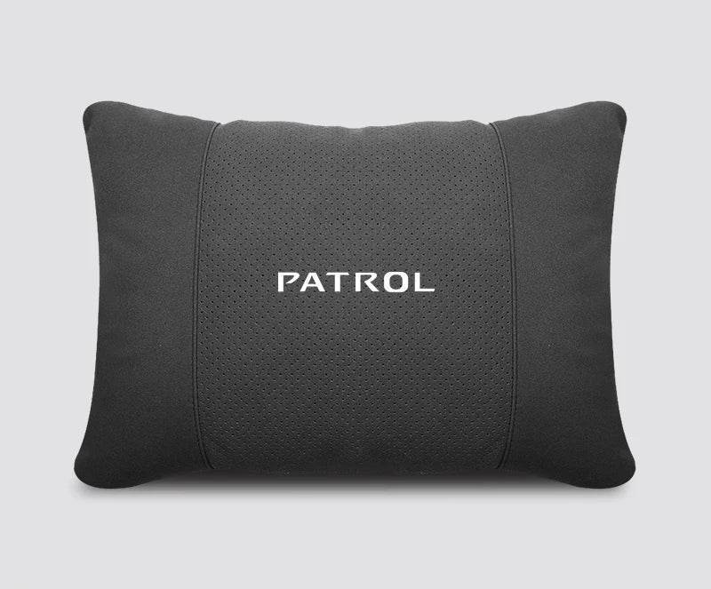 Nissan Patrol Headrest & Lumbar Waist Rest - Neck Support Pillow - Black Lumbar