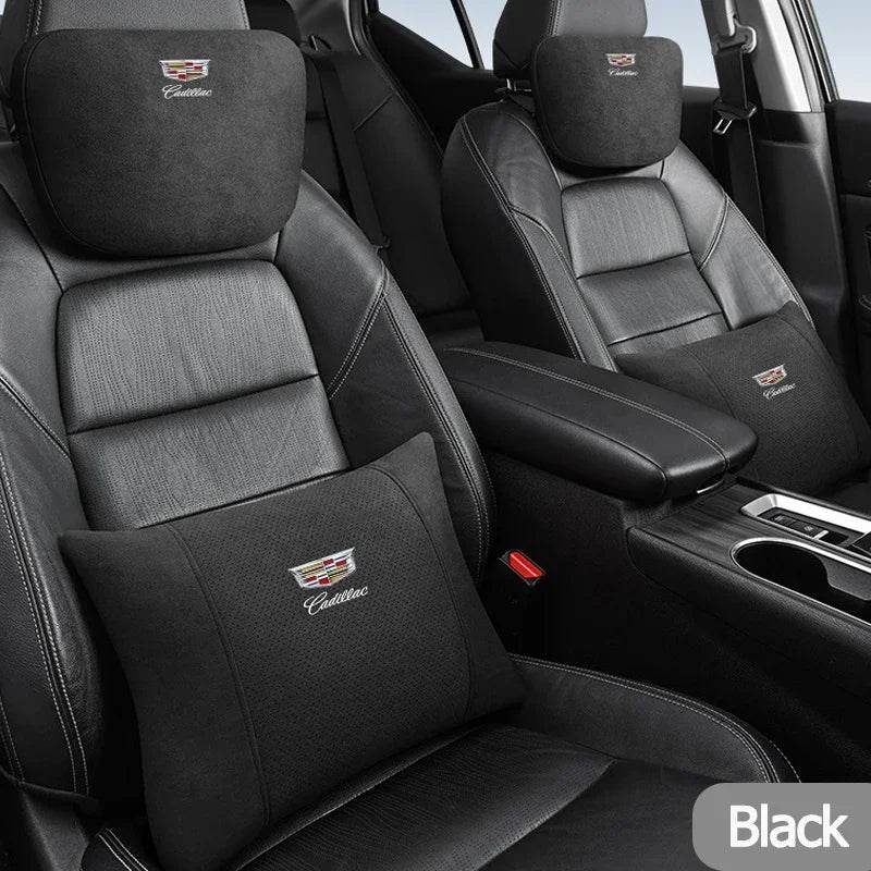 Cadillac Suede Neck Pillow - Black