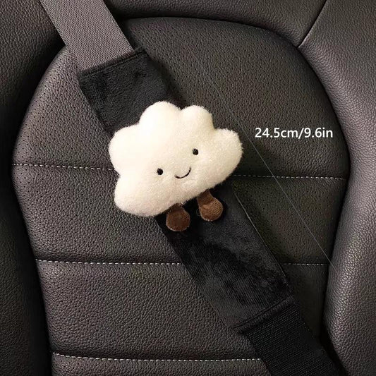 2pcs Cloud Cartoon Seat Belt Shoulder Pad Cover Cushion Protector