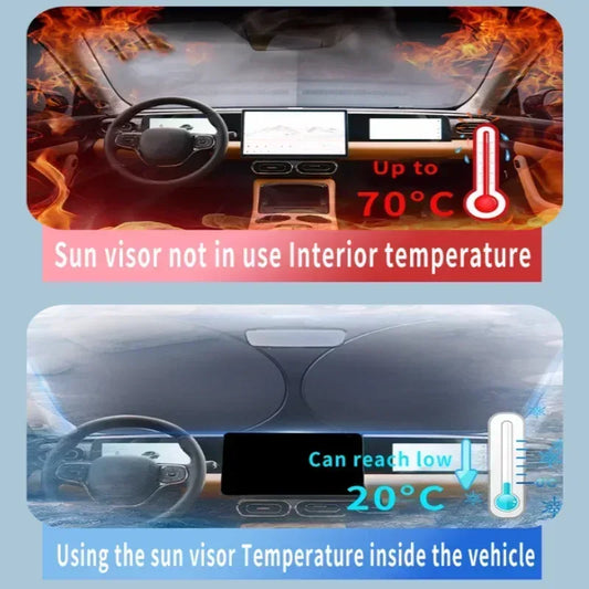 Volvo EX30 Foldable Sun Visor 2023-2025 Windshield Sunshade -