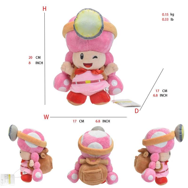Super Mario Plush Toys – Mario, Luigi, Yoshi, Peach & More - Toadette