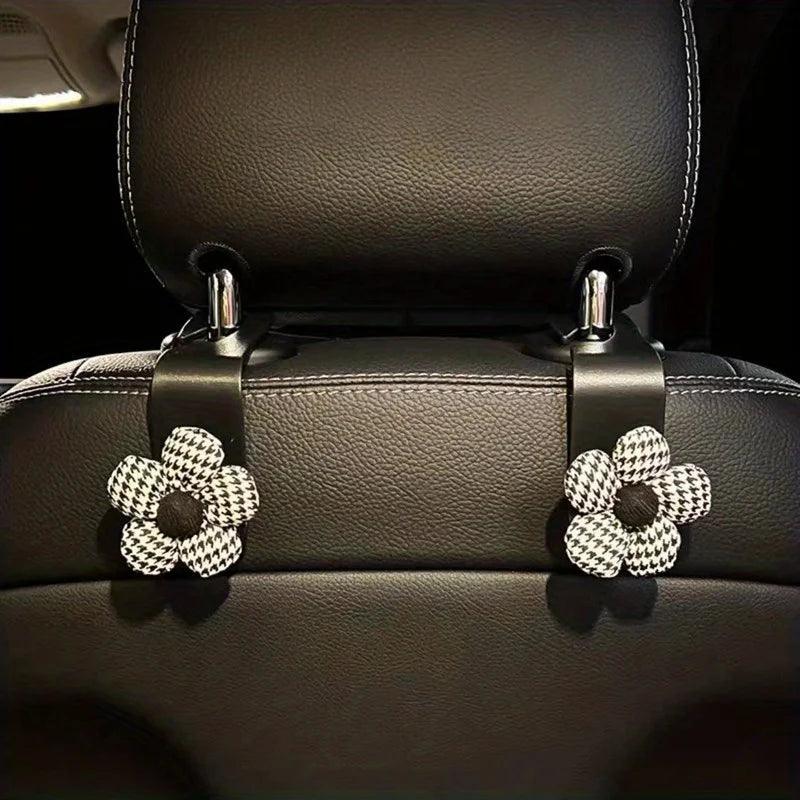 2PCS Car Headrest Hooks - Universal Back Seat Storage Organizer