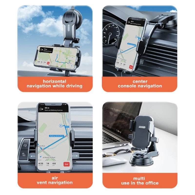 Car Phone Holder – Dashboard, Windshield & Desk Mount - Mirror