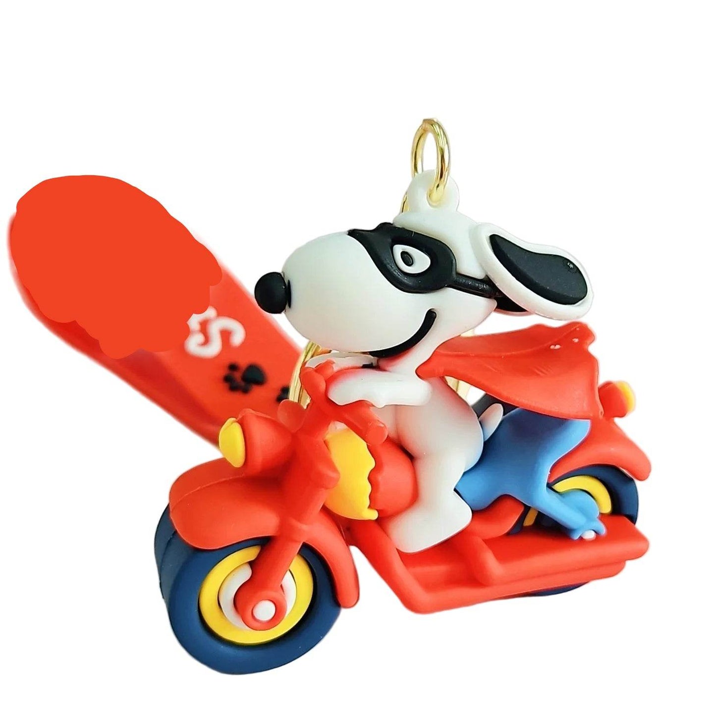 Snoopy & Charlie Keychain – Cute Bag Pendant & Car Key Ring - F