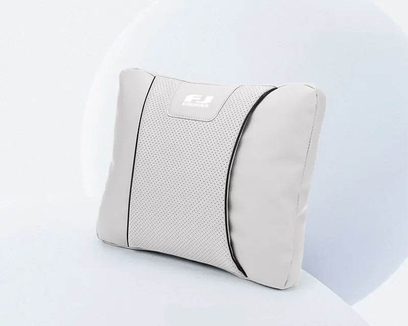 Toyota FJ Cruiser Car Neck & Lumbar Support Pillow – Breathable Seat Headrest Accessory - headrest 1pc white