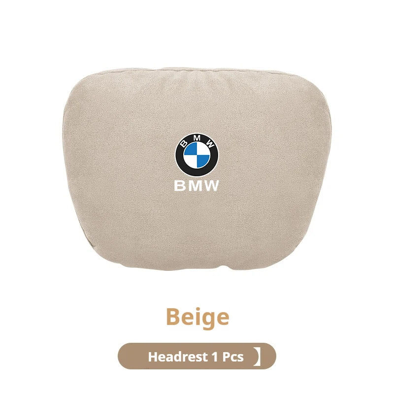 BMW Suede Neck Pillow & Lumbar Cushion