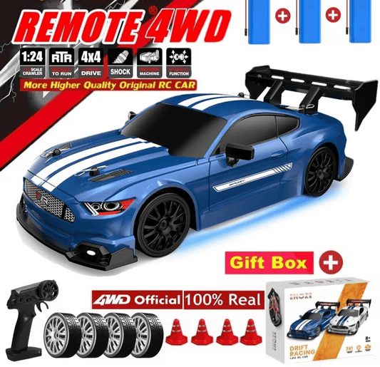 GT RS , Mustang, BMW RC 4WD Drift Car - Mustang Blue