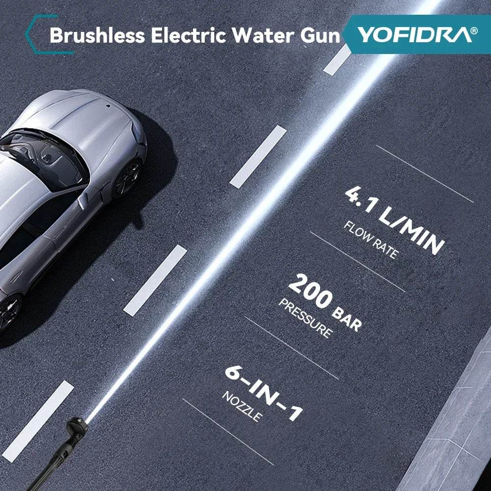 Cordless High Pressure Washer Gun 6-in-1 -
