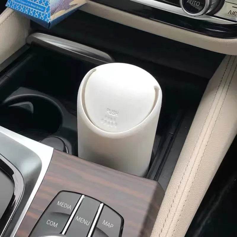 Silicone Car Trash Can - White