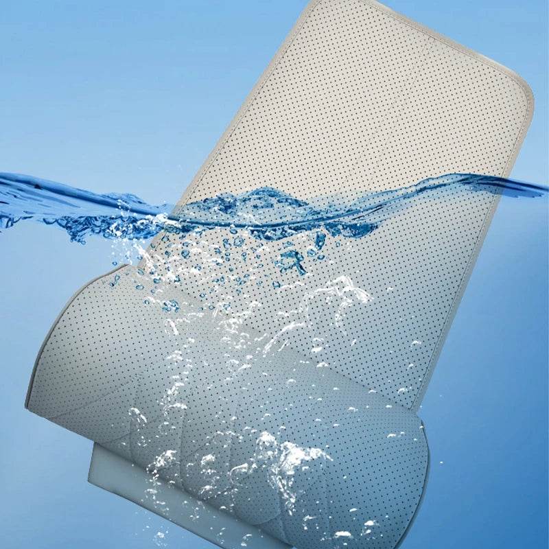 Car Seat Cushion | Universal PU Leather, Breathable & All-Season Comfort - 1PC Black